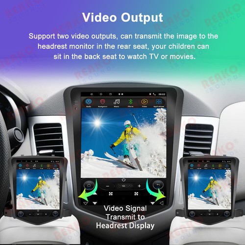 9.7'' Carplay Car Stereo AM Radio DSP GPS 4G Lte For Chevrolet Cruze 2008-2012 - Picture 21 of 22