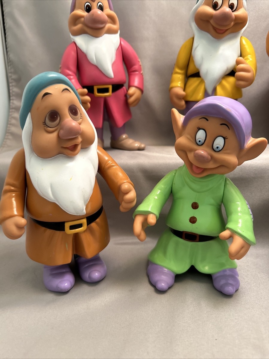 SEVEN DWARFS COLOR CHANGING Vintage 1992 Mattel Vinyl 6