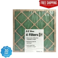 AAF Flanders, 20" x 25" x 1" Nested Glass MERV 1 Air Filter, 4 Pack