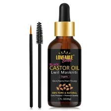 Castor Oil Organic for Face Moisturizer Essential Oil for Women and Men