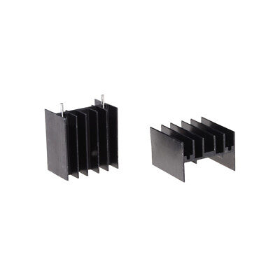 10Pcs 25*23*16MM TO220 Transistor Aluminum Radiator Heat Sink With 2 Bb