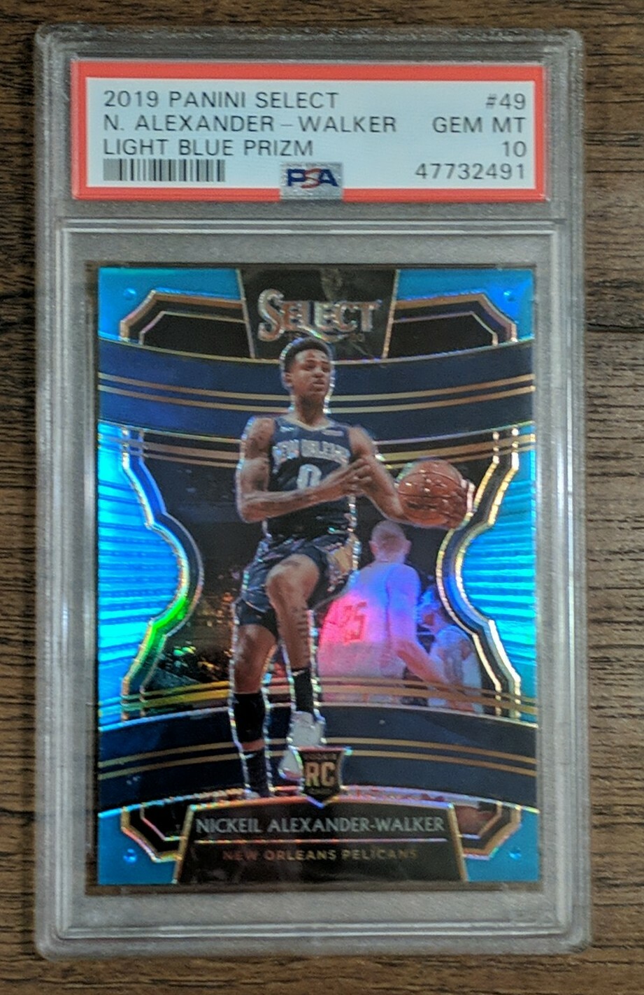 Nickeil Alexander-Walker 2019 Select #49 Light Blue Prizm 43/299 PSA 10 RC
