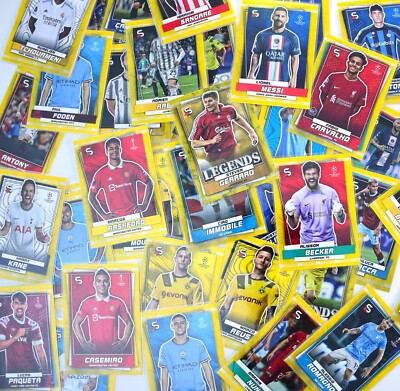 Common Yellow Parallels + Image Variations Topps UEFA Superstars 2022/23 verschiedene
