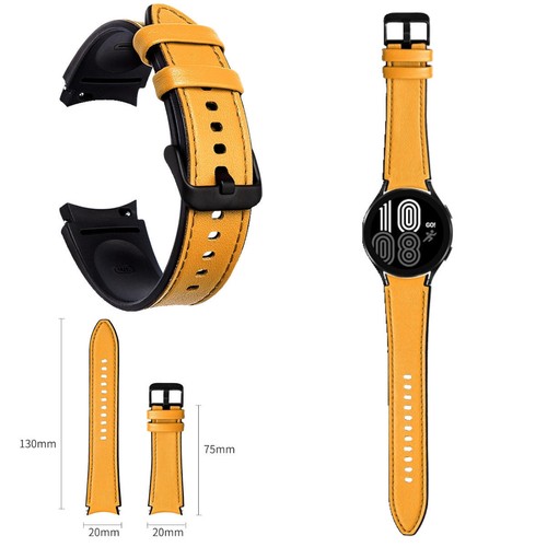 Smartwatch Armband Samsung Galaxy Watch FE 6 5 4 Normal Pro Classic Kunstleder - Afbeelding 20 van 22