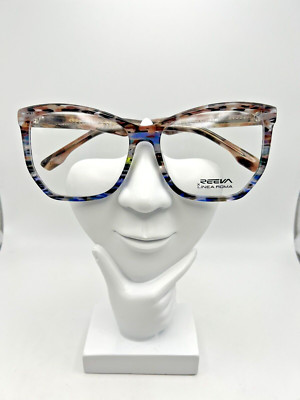REEVA X LINEA ROMA Vera Authentic Eyeglasses Frames 57-16-140 Multi-Color Tort