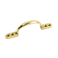 Simplistic Polished Brass Round Pull Handle