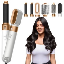 6 in 1 Hair Dryer Brush – Hot Air Styler with Curl, Straighten, Volumize & Dry