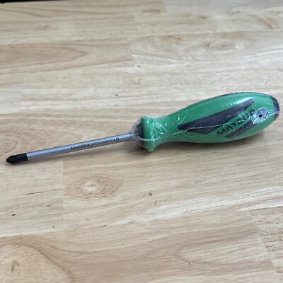 Matco Tools P2 No 2 Phillips Screwdriver Green 1/4'' x 4'' SPG84P2CA Germany NEW