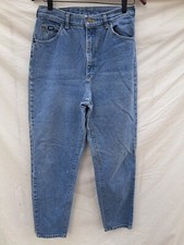 Vtg 90s Lee High Rise Mom Jeans 12 Long Light Wash Denim USA 29 x 33