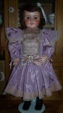 HUGE 29" ANTIQUE FRENCH DOLL - UNIS FRANCE 301 (SFBJ) - BEAUTIFULLY DRESSED
