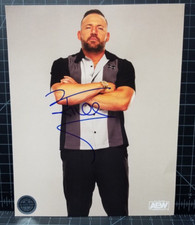 QT Marshall Autographed 8x10 Signed AEW Revolution Certified by All Elite Crate