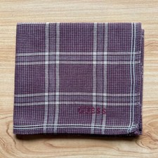 HANDKERCHIEF VINTAGE PLAIDS  CHECKS PLAIN MEN'S POCKET SQUARE COTTON 19" B0613