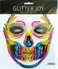 Halloween Face jewels sticker Adhesive Temporary Tattoo Body Art Gems Rhinestone
