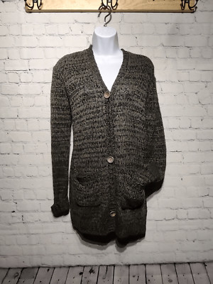 Miss me green long cardigan medium