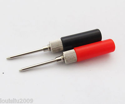 4pcs DIY Multimeter Test Probe without Cable Assemble & No Solder Short Handle