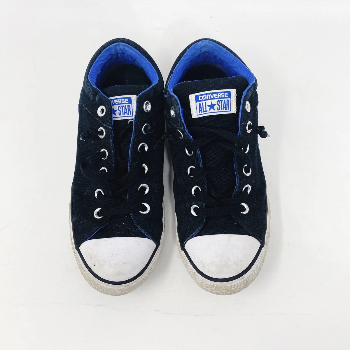 Converse Chuck Taylor High Street Slip on shoes size 6 youth blue black