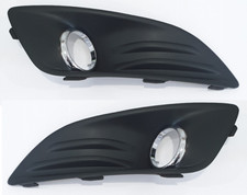 2x STOßSTANGE GITTER NEBELSCHEINWERFER BLENDE VORNE R+L CHROM FÜR FORD FIESTA 