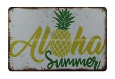 Aloha Summer metal tin sign inspirational wall decor