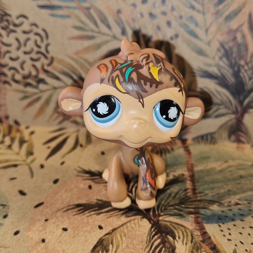 Figurine PETSHOP Singe N°946 / Version POSTCARD - Marque Hasbro - Occasion