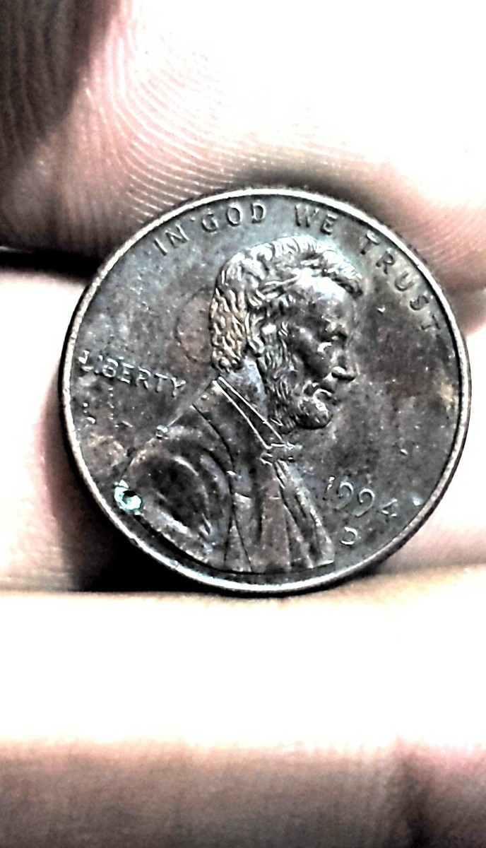 1994 D Penny super rare with ddo ,Ddr,overstruck,Black 1994 D Penny super rare with ddo ,Ddr,overstruck,Black