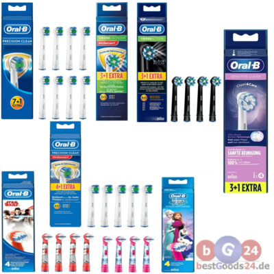 Oral-B Aufsteckbürsten Ersatzbürsten Precision Clean Sensitive Cross Action