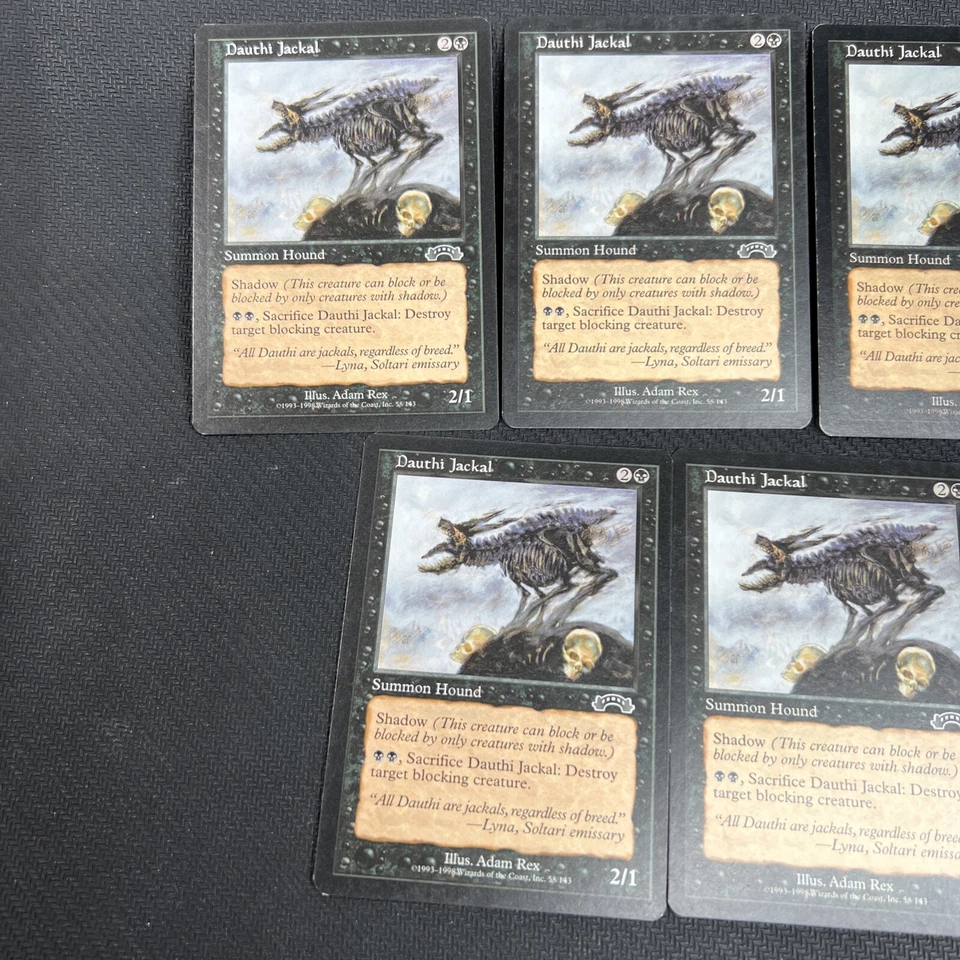 Dauthi Jackal MTG Exodus Magic the Gathering Black 5 - Image 2 of 4