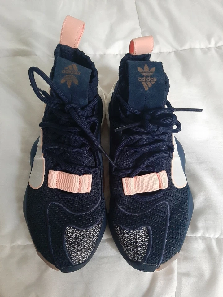 Adidas Crazy BYW X темно-серый розовый Boost баскетбольные туфли B42243 размер 6 молодежи - Изображение 3 из 4