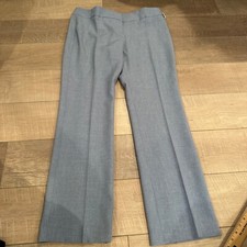 NINE WEST WOMENS BLUE DRESS PANTS NEW SIZE 10 TROUSERS LOW RISE FLARED LEG