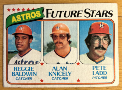 1980 Topps Astros Future Stars Reggie Baldwin Alan Knicely Pete Ladd #678 Poor