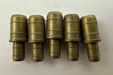BRASS QUICK CONNECT PLUG CONNECTOR 3/8" TUBE X 1/4" MALE HOSE BARB FIT -LOT OF 5