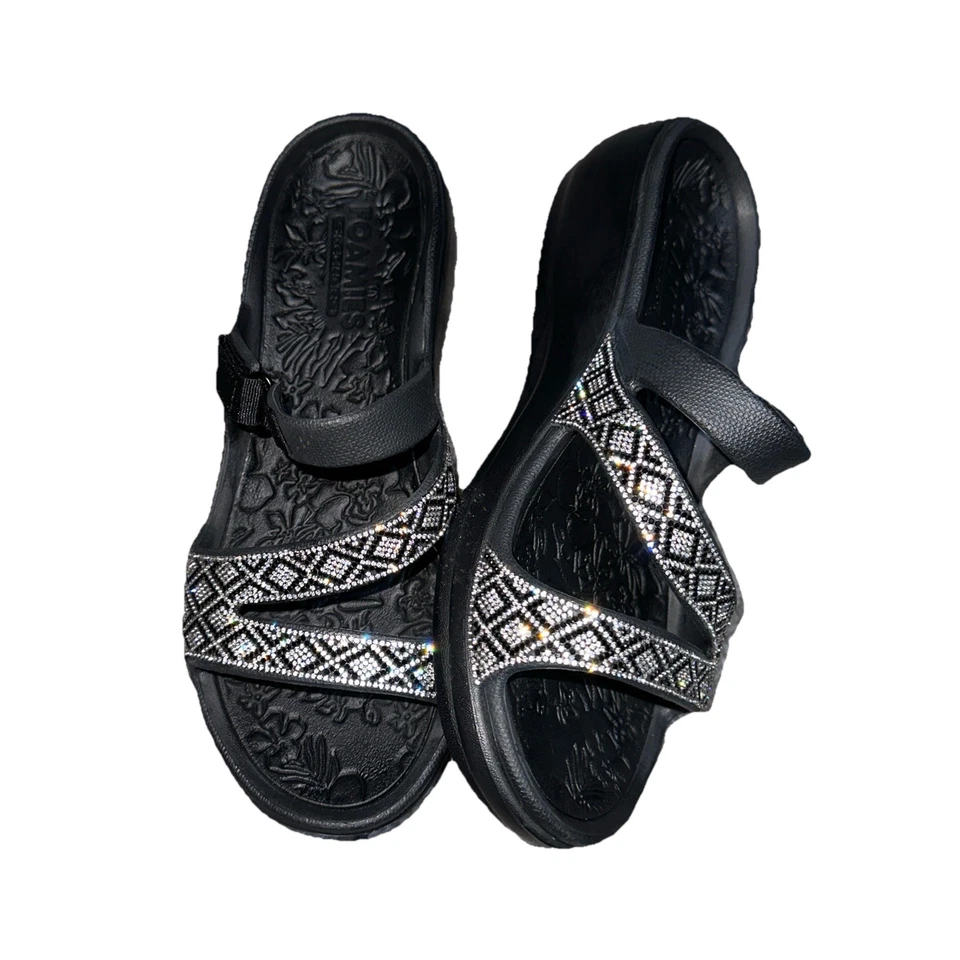 Sandalias para mujer Skechers Foamies Arch Fit Ascend Showstopper estrás talla 8 Foto 2 de 4