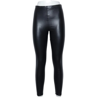 H&M, Leggings, Größe: S, Schwarz, Elasthan/Polyester/Polyurethan, Einfarbig #pF5
