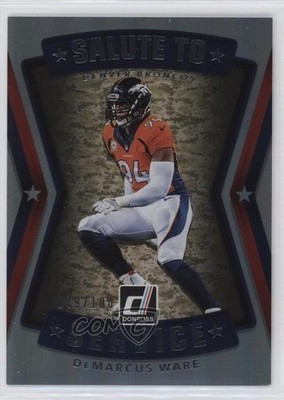 2017 Panini Donruss Salute to Service Holo 79/100 DeMarcus Ware #16 HOF 7eo
