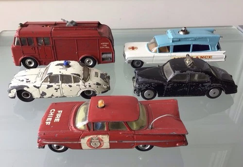 Vintage Dinky Corgi Job Lot Rescue Vehicles