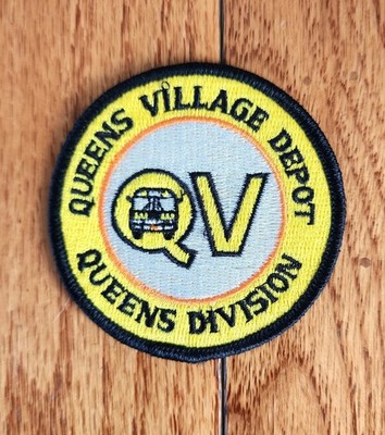 NYCTA NYC BUS QUEENS VILLAGE DEPOT QUEENS DIVISION EMBROIDERED PATCH NY NOS