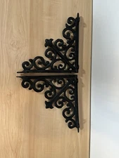Cast Iron Shelf Bracket Corner Door Jamb Ornate Accent Decor