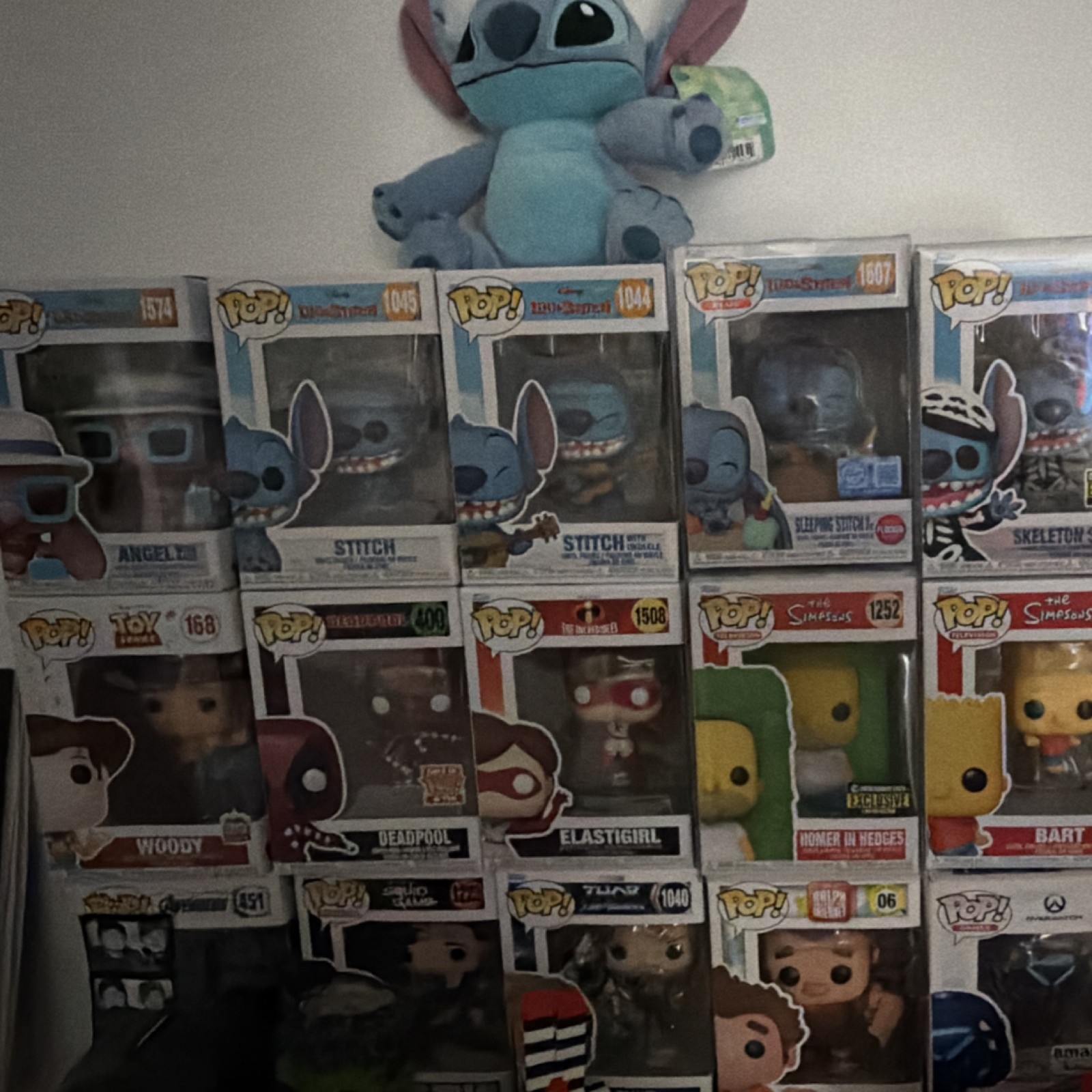 S Stitch, Woody, Deadpool, Simpsons Hot Topic