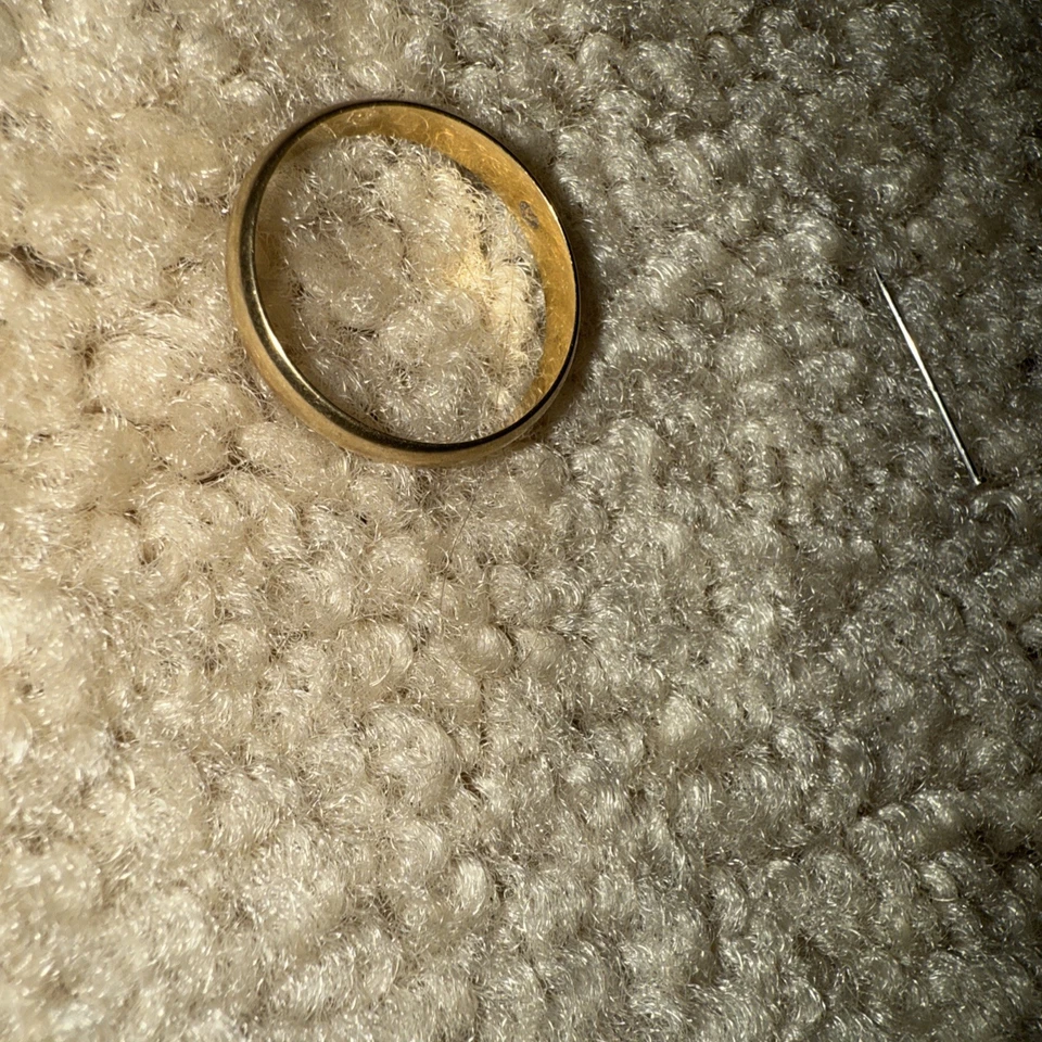 Vintage Designer RMT Mens 10k Yellow Gold Wedding Band Ring Sz 10.5 - Image 2 of 4