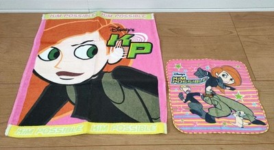 Disney Kim Possible Character Towels Set 2 pcs Official Hand Face 37cmx33cm