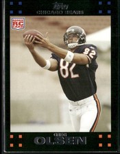 Greg Olsen RC Rookie Card 2007 Topps Chicago Bears #12 Chicago Bears. rookie card picture
