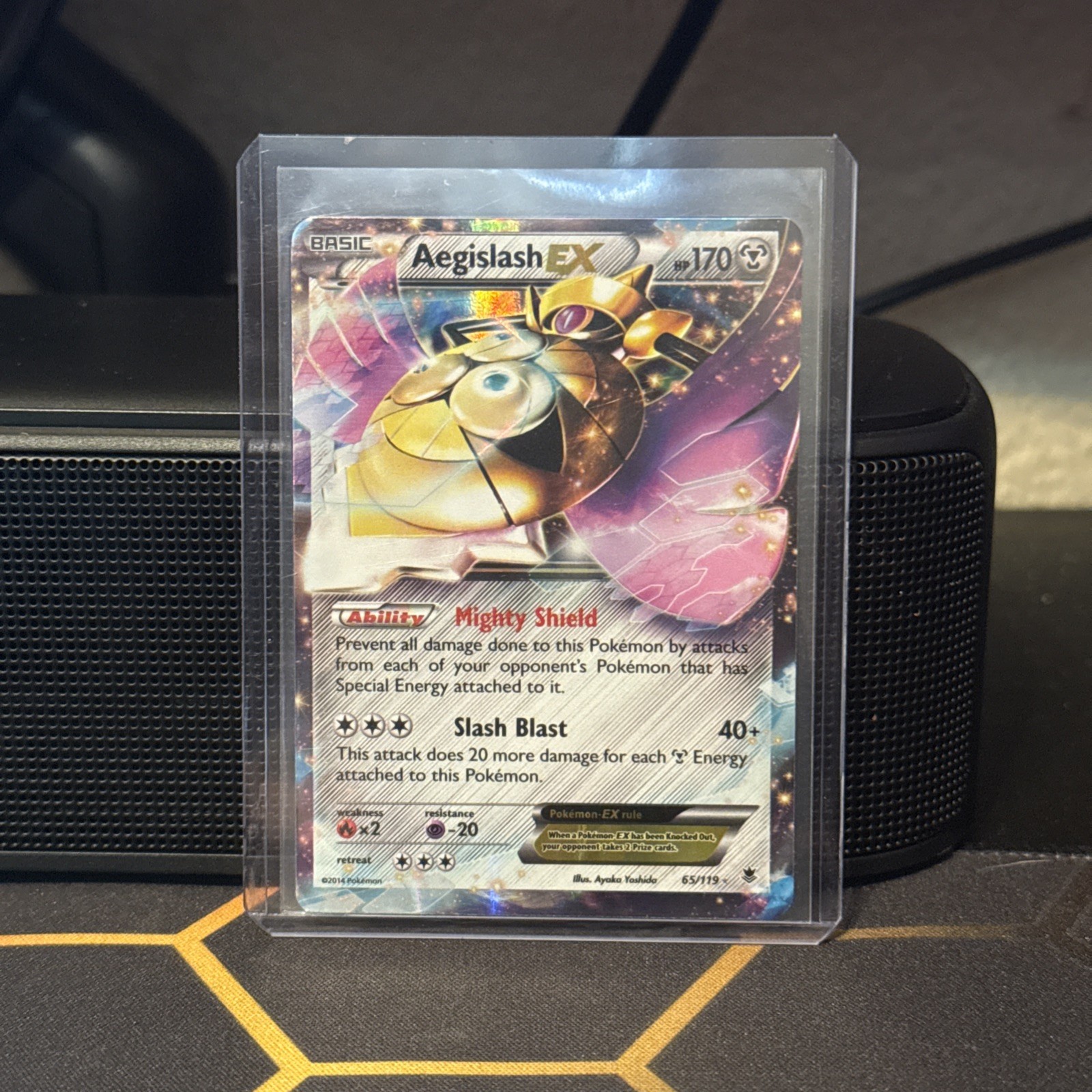 Aegislash EX 65/119 Ultra Rare XY Phantom Forces Pokemon LP