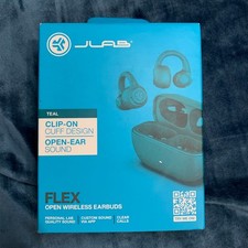 JLab - Flex Open - Clip True Wireless Earbuds - Teal NEW IN BOX SHIP ASAP