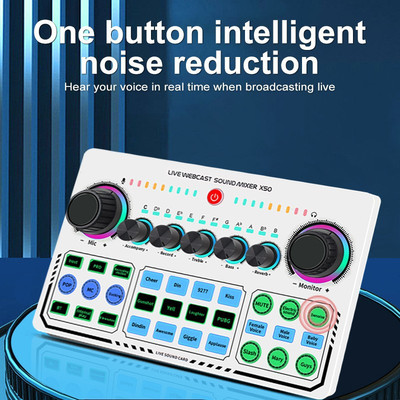 X50 Live Sound Card Bluetooth-Compatible Live Broadcast Audio Mixer Interface Pr