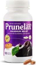 Prunelax Ciruelax Laxative Tablets Senna Extract Vegan Gluten-Free 100 Ct