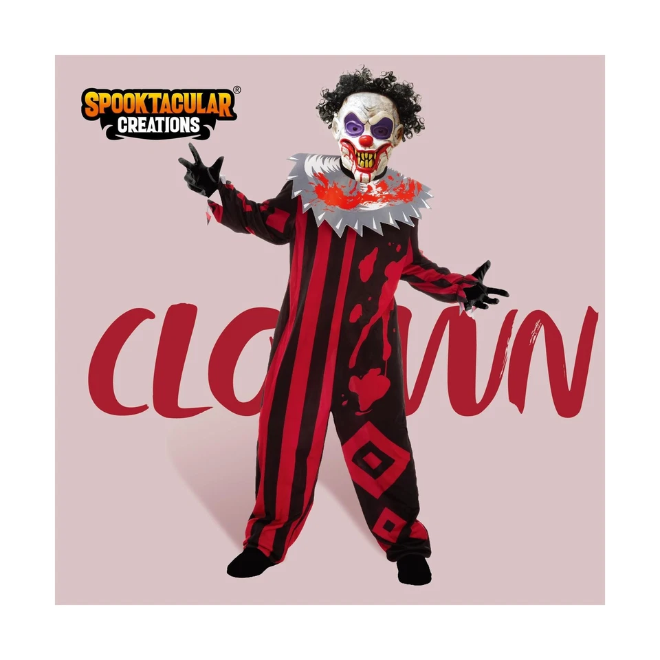Disfraz de Payaso Asesino Spooktacular Creations Halloween Niños, Scary C... Envío Rápido Foto 3 de 4