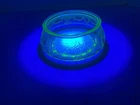 Vintage Anchor Hocking Swirl Uranium Glass Glows Candy Dish NO Lid *Chip*
