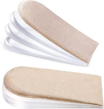 Heel Lift, 4-Layers, 0.2-0.8 Inch Gel Shoes Lifts for Uneven Legs, Adjustable