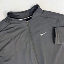Nike Running Jacket Mens Large Black Full Zip Long Sleeve Dri Fit 683582-010