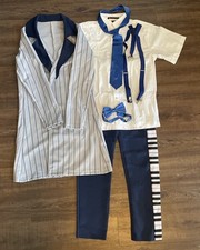 Harriton Team Dance Wear Men  s Small Roaring 20  s Hip Hop Piano Keys Leg Pant