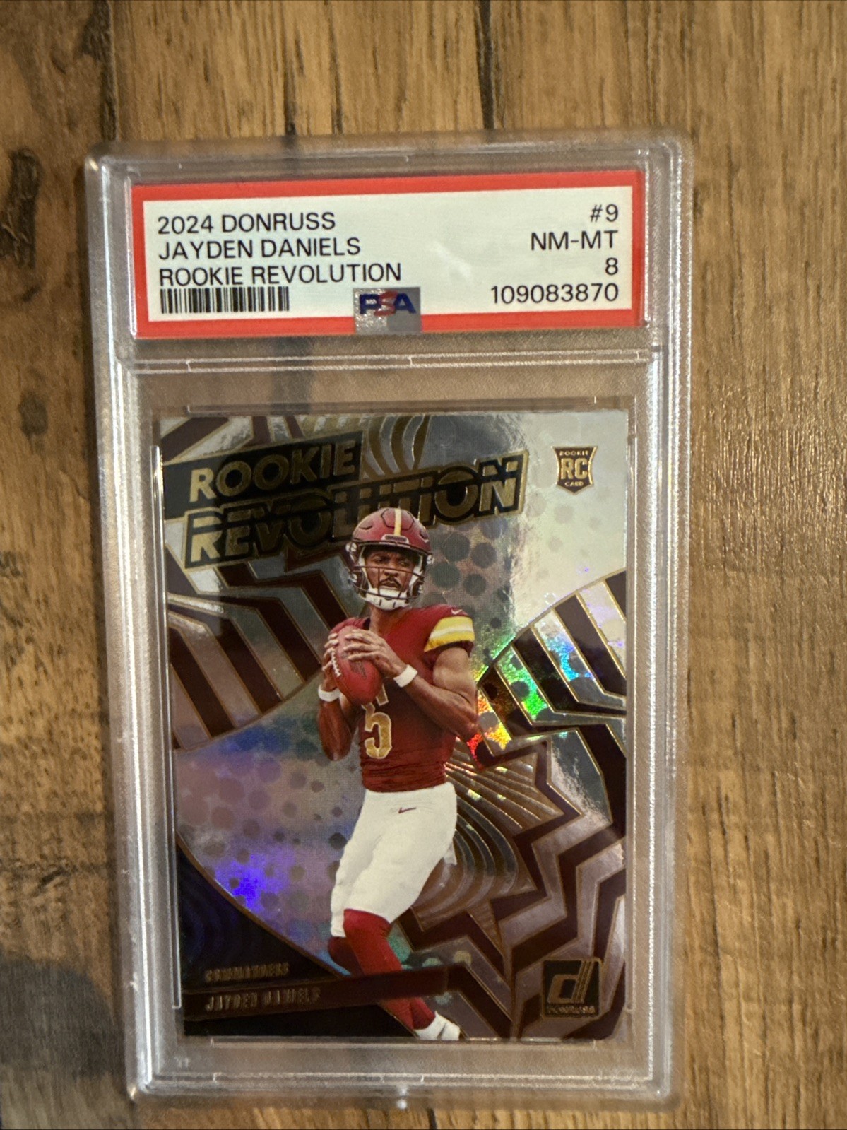 2024 Panini Donruss - Rookie Revolution #9 Jayden Daniels PSA 8